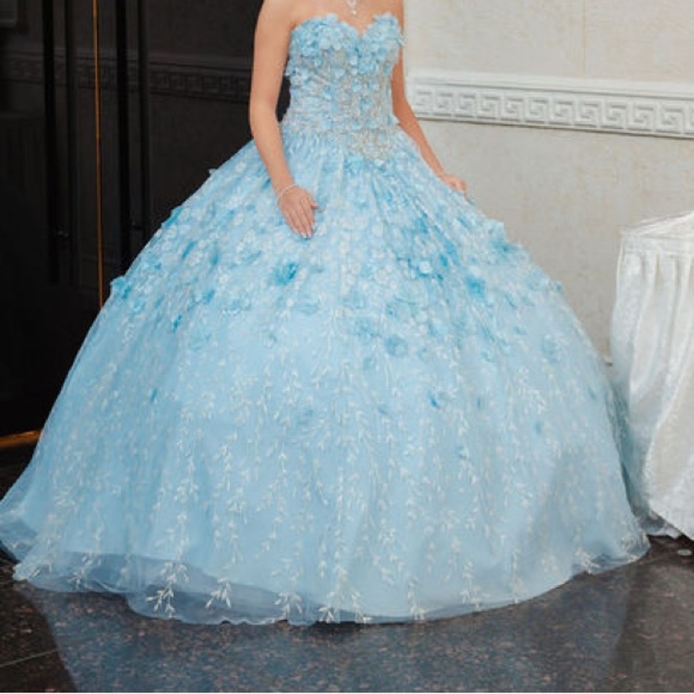 Elegant Light Blue quinceanera dress